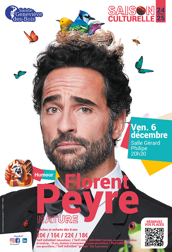 2024 09 04 SAISON CULTURELLE - florent peyre - affiche