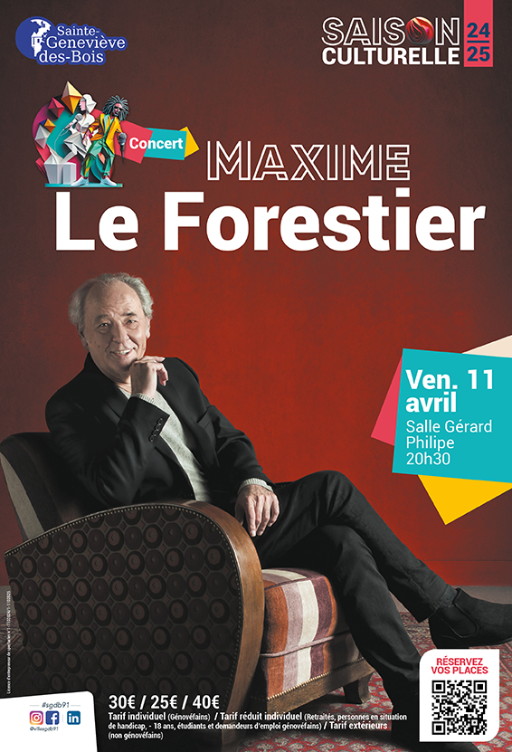 2024 09 04 SAISON CULTURELLE - maxime leforestier - affiche