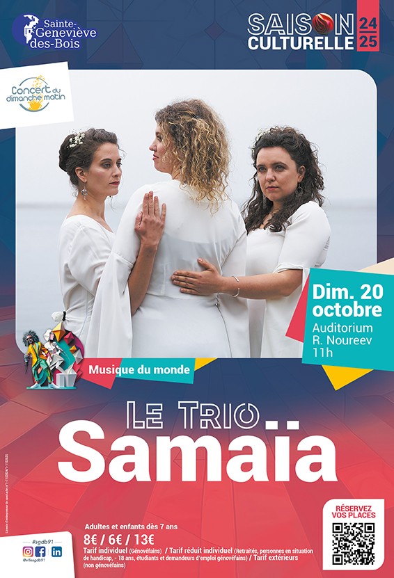 2024 09 04 SAISON CULTURELLE - trio samaia - affiche