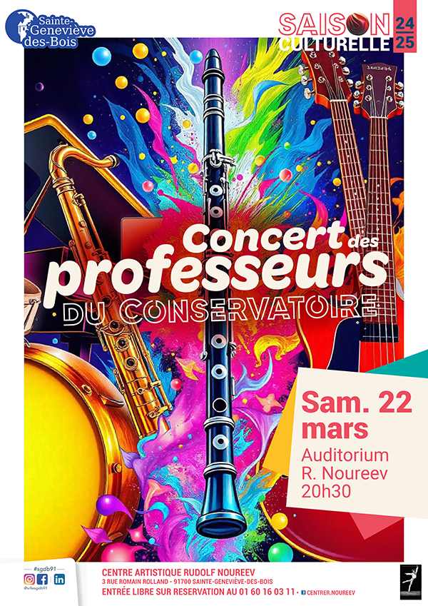 concert des professeurs - affiche