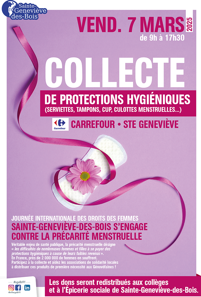 affiche collecte protection hygienique carrefour